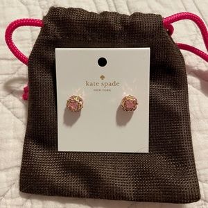 NWT Kate Spade Lady Marmalade Stud Earrings, Light Pink